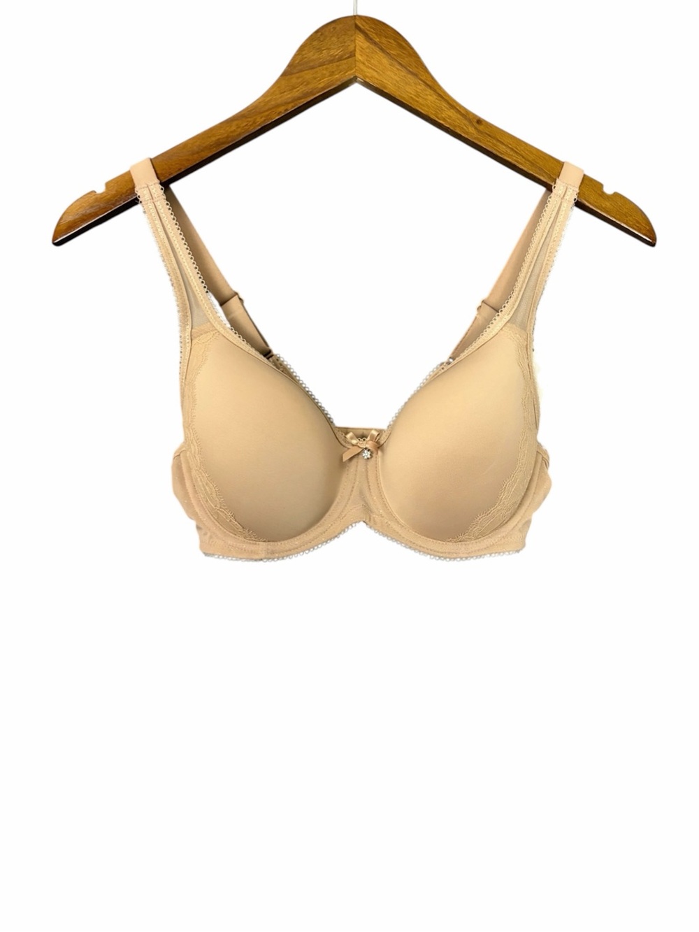 NWT Wacoal Retro Chic Seamless Underwire Contour Bra 853186 Toast 32D Underwire